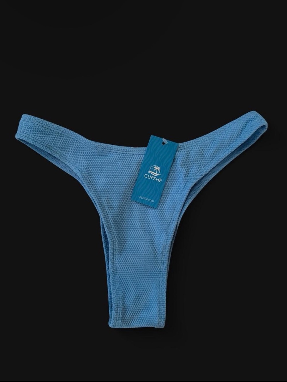 Cupshe Women’s Bikini Bottoms BNWT Sz XS Blue Thong